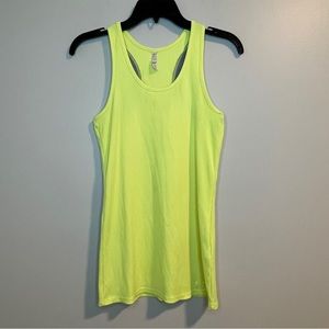 Under Armour UA Neon Yellow Racerback Tank Size M